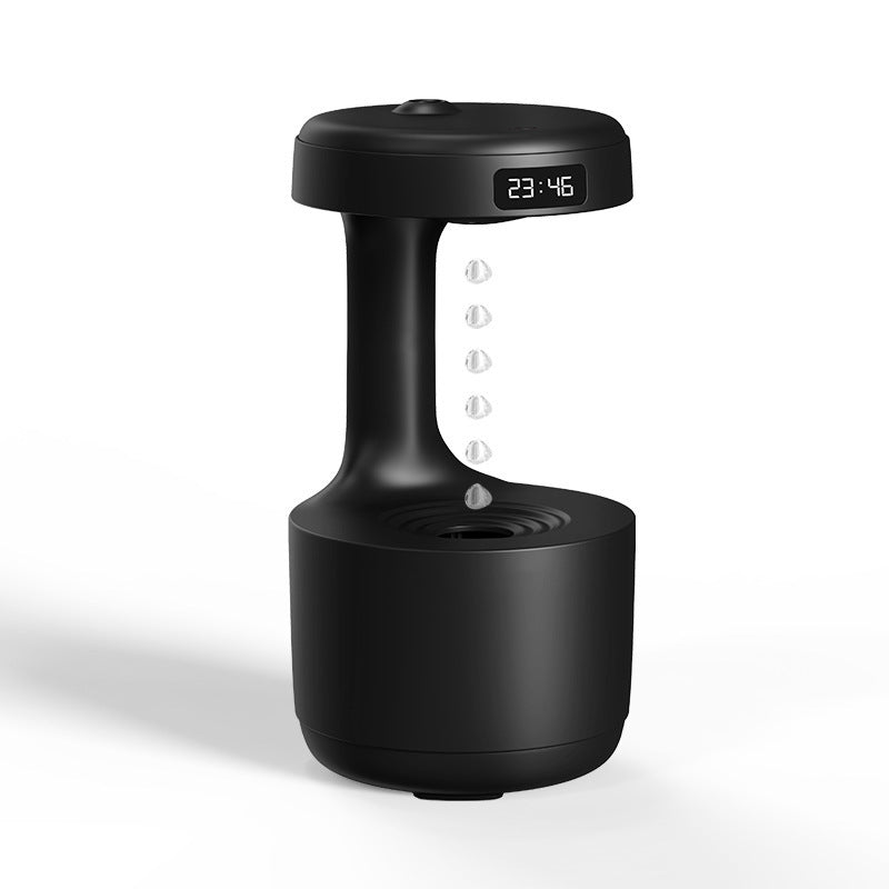 Umidificador com efeito antigravidade e névoa fria. Design moderno, silencioso e ideal para relaxar, dormir ou decorar o ambiente com estilo.