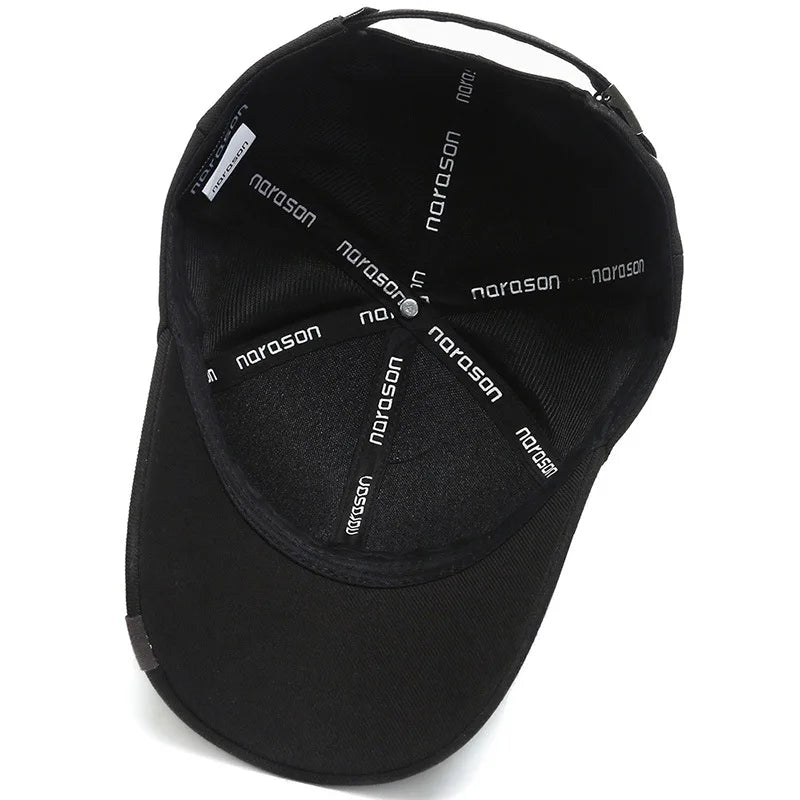 Boné preto blackout unissex com aba curva, ajuste traseiro e design minimalista – ideal para estilo urbano e conforto diário