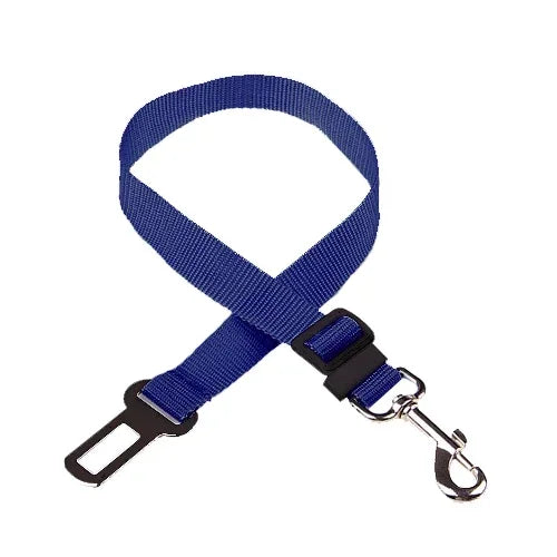 Cinto de segurança ajustável para pets, ideal para cães e gatos no carro. Encaixe universal, resistente, confortável e fácil de usar
