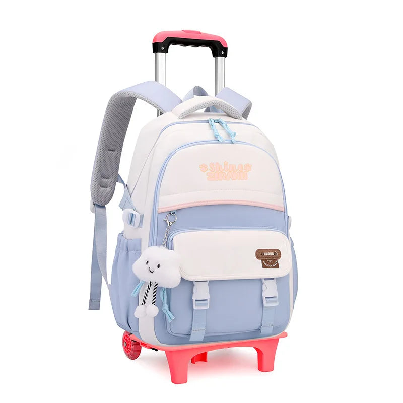 Mochila de rodinhas infantil leve, prática e divertida para crianças em viagens e passeios escolares