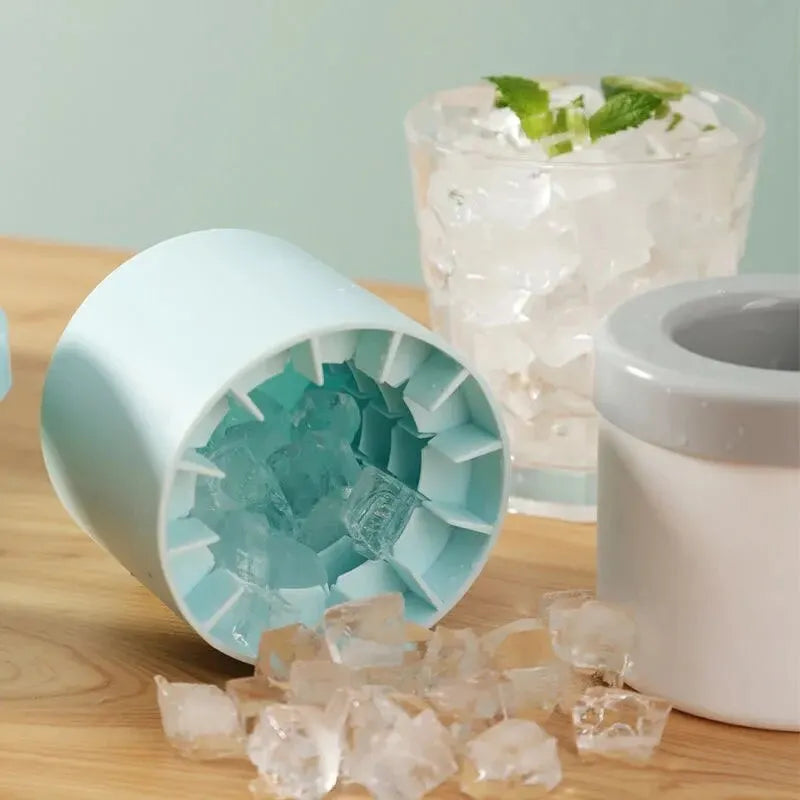 Molde de gelo em silicone flexível e reutilizável, ideal para gelo, temperos, doces e porções congeladas com liberação rápida e fácil