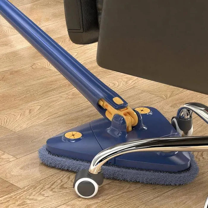 Mop giratório com balde centrífugo, cabo ergonômico e refil de microfibra. Ideal para limpeza profunda sem esforço em qualquer tipo de piso.