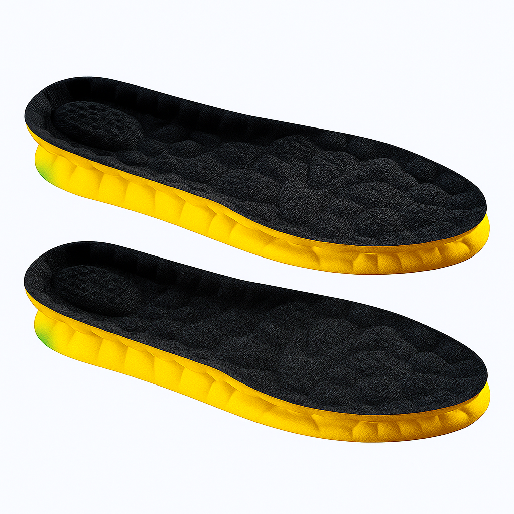 Palmilha ortopédica 4D Cloud com sola de PU para conforto e suporte.