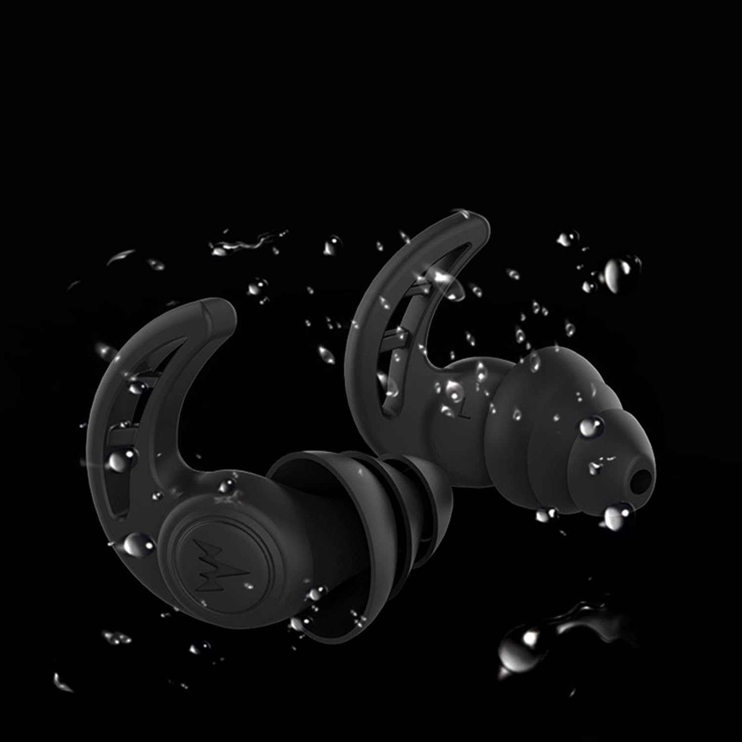 Protetor auricular de silicone com estojo – confortável, reutilizável e ideal para bloquear ruídos durante o sono ou estudos