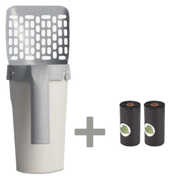 Scoop para gatos e cachorros prático, higiênico e resistente.