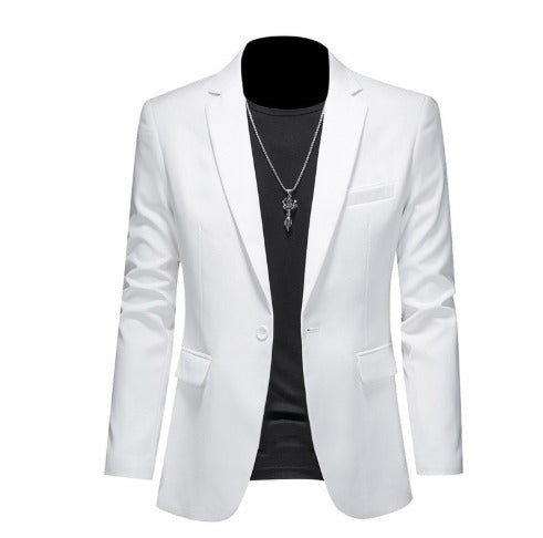 Blazer masculino elegante estilo casual, corte moderno, tecido premium e caimento impecável para trabalho e ocasiões especiais