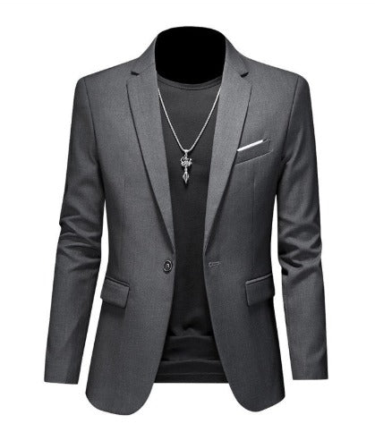 Blazer masculino elegante estilo casual, corte moderno, tecido premium e caimento impecável para trabalho e ocasiões especiais