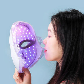 Máscara  facial LED multicolorida - Modelagem facial