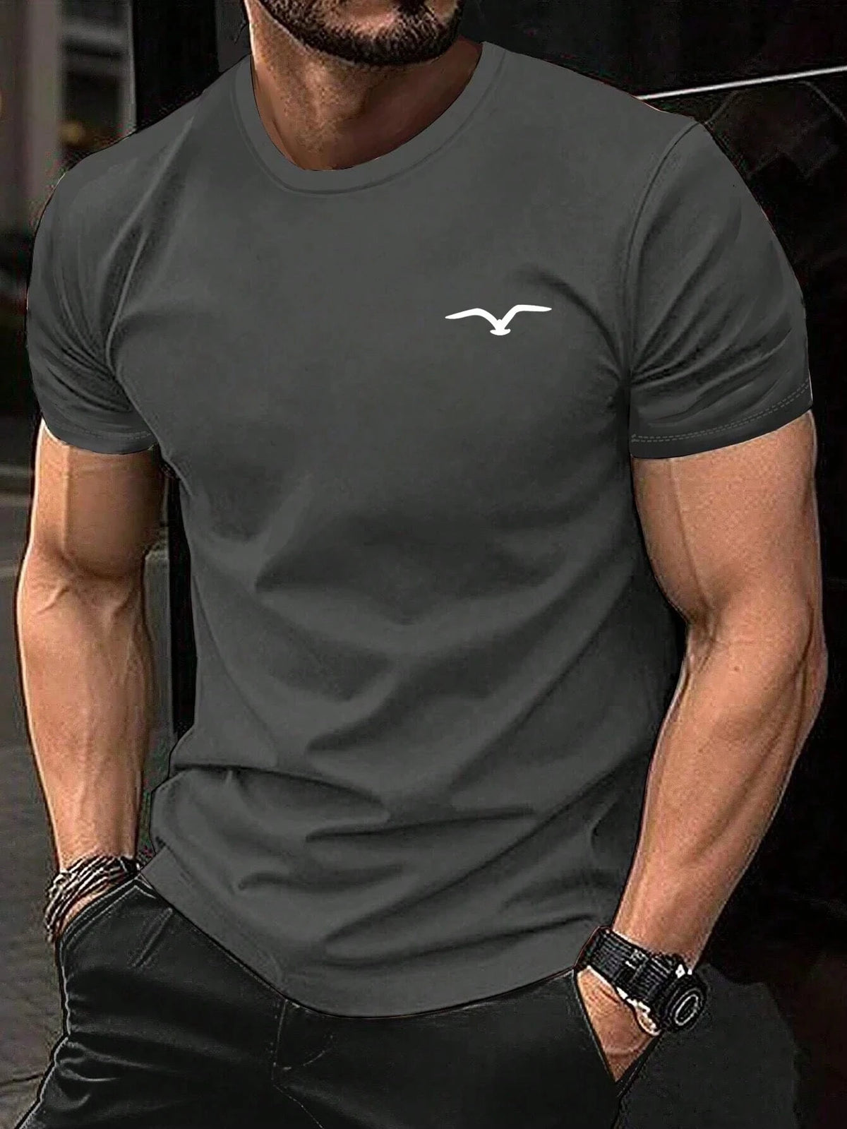 Camiseta Marca luxo estilo casual