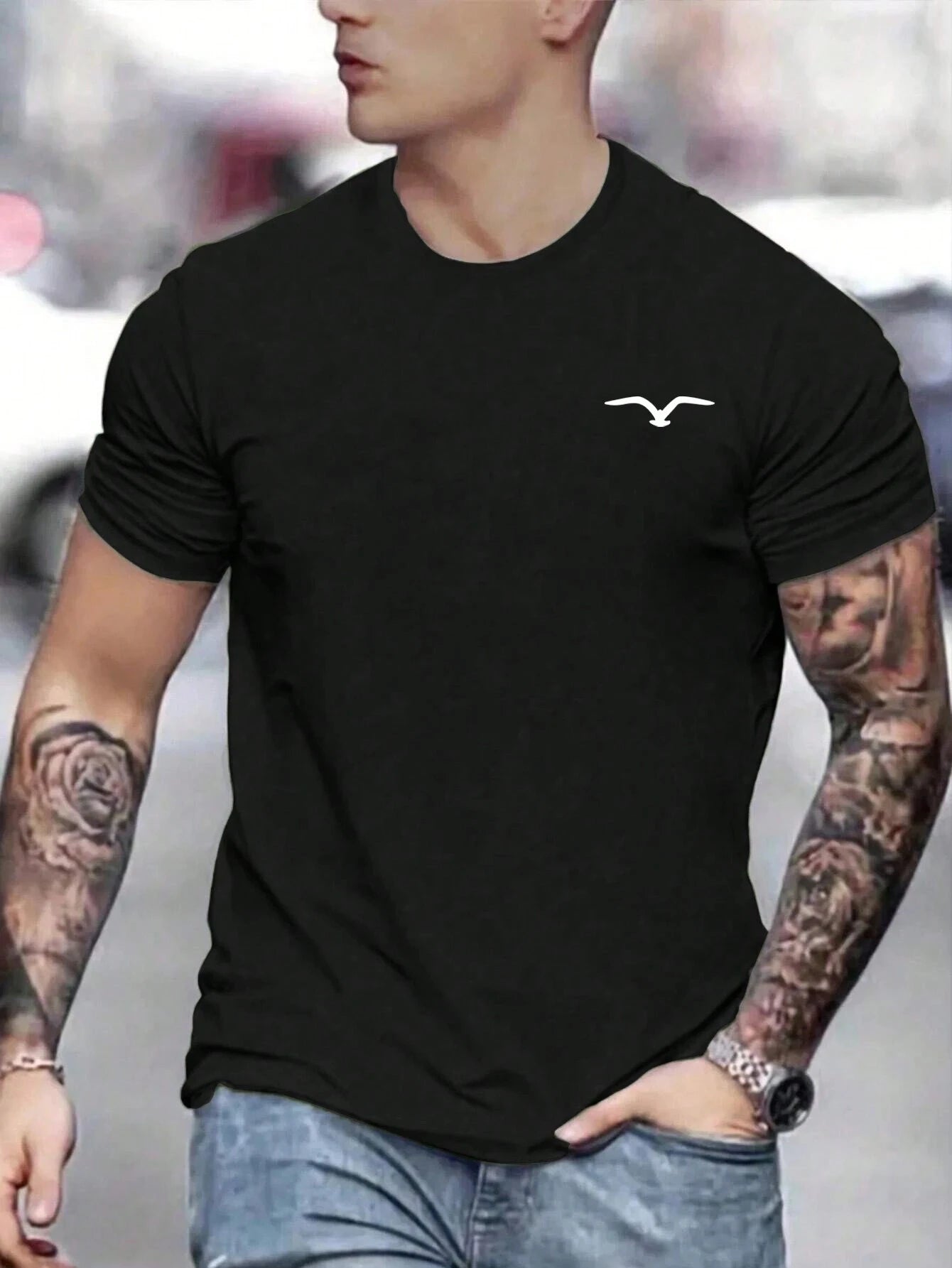 Camiseta Marca luxo estilo casual