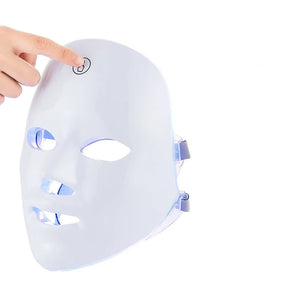 Máscara  facial LED multicolorida - Modelagem facial