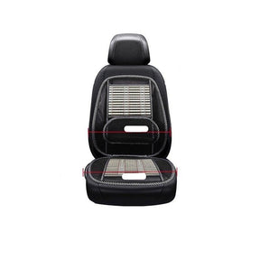 Assento ortopédico para carro com suporte lombar e conforto extra.