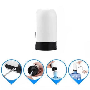 Bomba de água elétrica portátil recarregável e prática para galões.