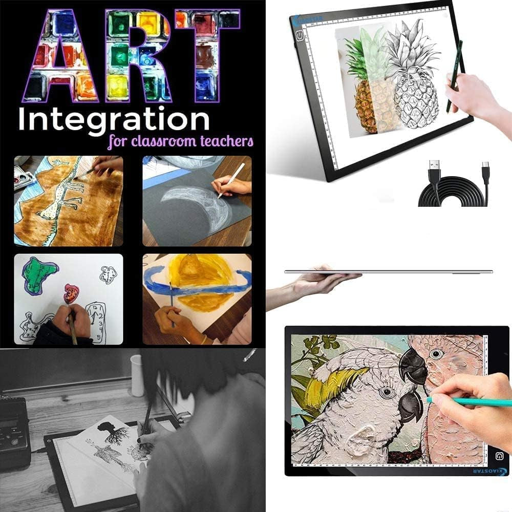 Caderno de desenho LED Draw criativo e reutilizável para crianças e adultos.