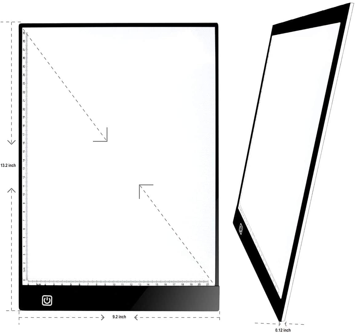 Caderno de desenho LED Draw criativo e reutilizável para crianças e adultos.