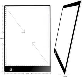 Caderno de desenho LED Draw criativo e reutilizável para crianças e adultos.