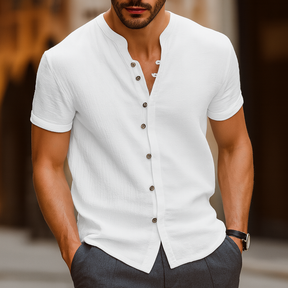 Camisa de Natal masculina confortável e estilosa para festas.