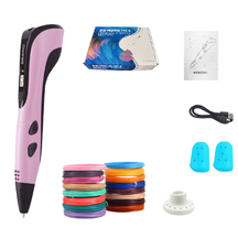 Caneta impressora 3D portátil, criativa e fácil de usar.