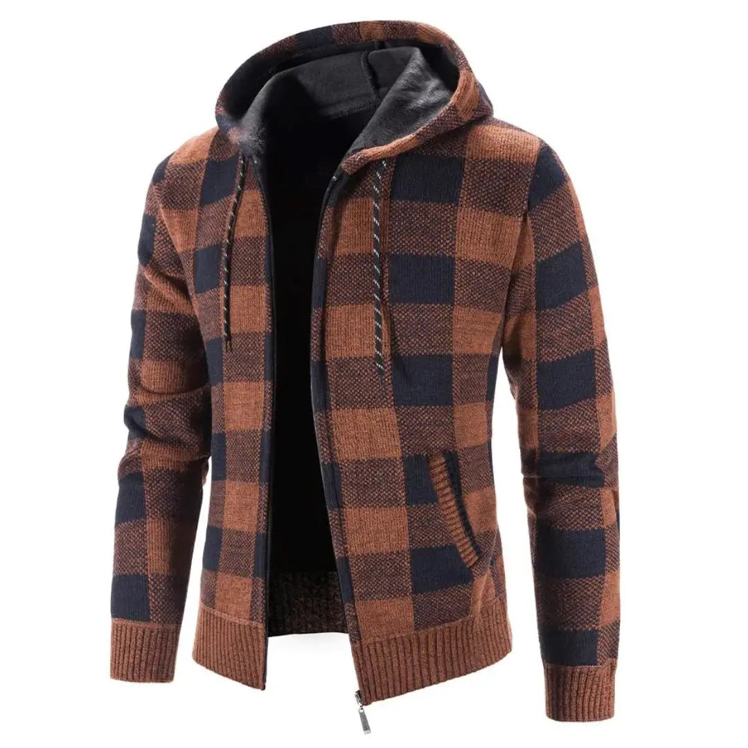 Casaco masculino forrado confortável e estiloso para dias frios.