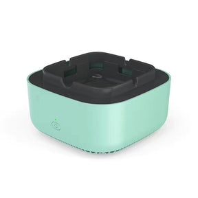 Cinzeiro com purificador de ar e filtro de carvão ativado. Elimina fumaça e odores de cigarro em segundos. Portátil, silencioso e recarregável via USB.