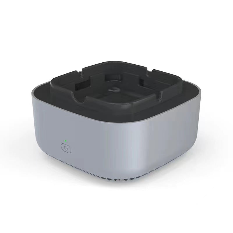 Cinzeiro com purificador de ar e filtro de carvão ativado. Elimina fumaça e odores de cigarro em segundos. Portátil, silencioso e recarregável via USB.