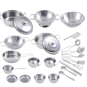 Cozinha infantil com kit de utensílios divertido e educativo.