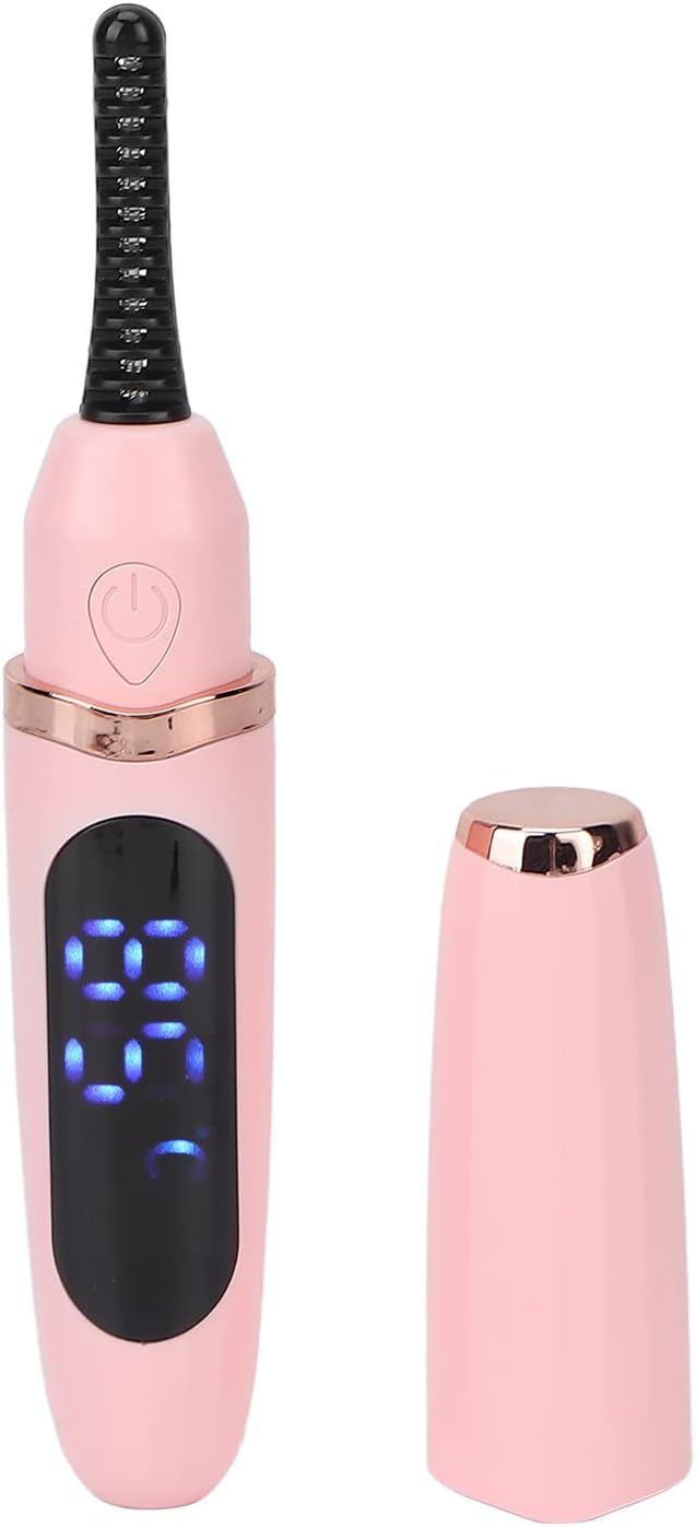 Curvador de cílios elétrico portátil com aquecimento rápido e resultado lifting natural. Seguro, recarregável e ideal para uso diário.