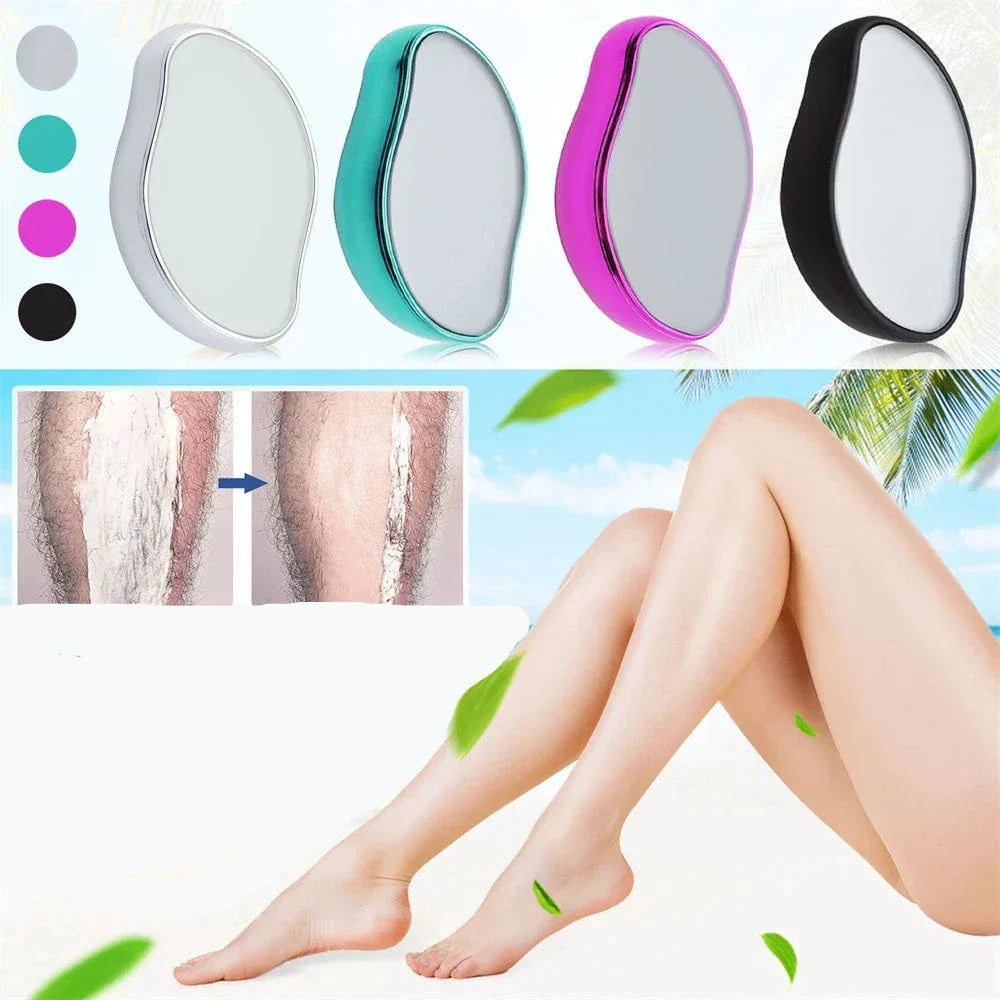 Depilador elétrico feminino prático, indolor e eficiente.