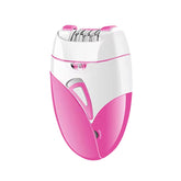 Depilador elétrico feminino portátil, indolor e eficiente.