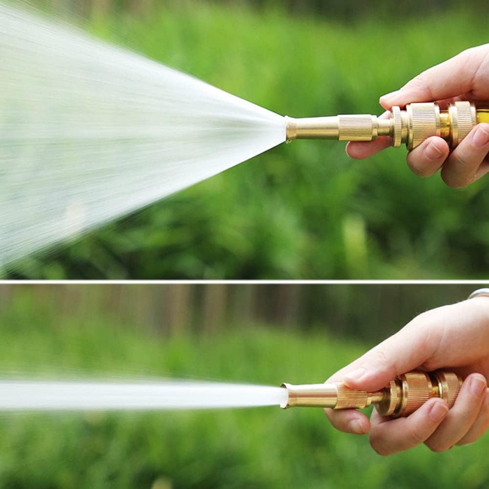 Kit bocal de alta pressão para mangueira com jato ajustável, ideal para limpeza pesada e irrigação com economia de água
