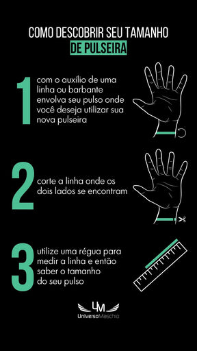 Kit de Pulseiras Masculinas com Fecho Magnético