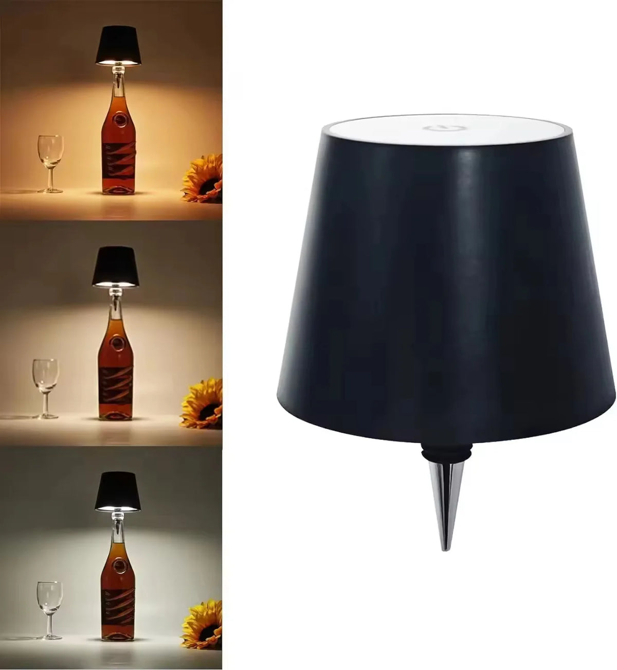 Lâmpadas LED tipo rolha para garrafas, recarregáveis por USB, criam iluminação decorativa aconchegante e sustentável para qualquer ambiente