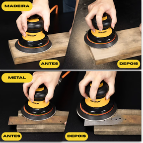 Lixadeira elétrica potente e prática para acabamento profissional.