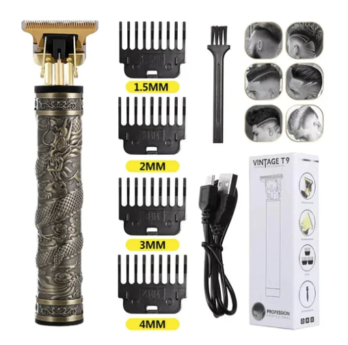 Máquina de barbear Blader com visor LED, ajuste de altura e lâminas de precisão para cortes rápidos e confortáveis