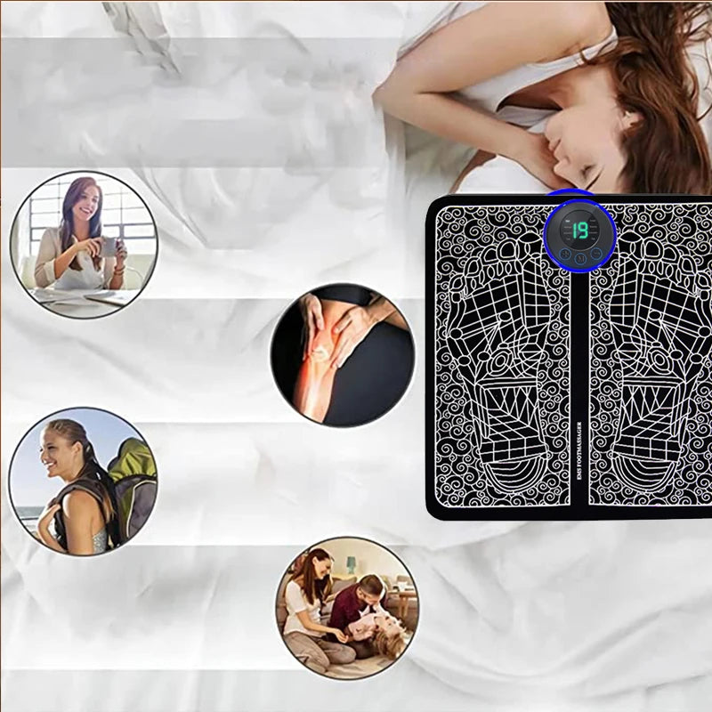 Massageador de pés elétrico - Massage muscular ultra eficiente