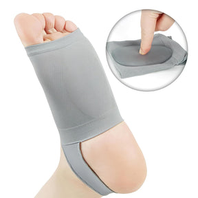 Meia de compressão OrthoFit preta, ideal para aliviar fascite plantar e esporão com conforto, respirabilidade e suporte ortopédico diário
