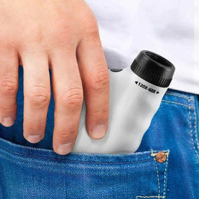 Mini microscópio infantil portátil e educativo para crianças.