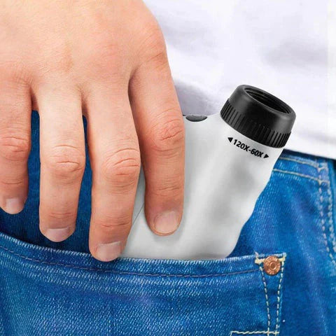 Mini microscópio infantil portátil e educativo para crianças.