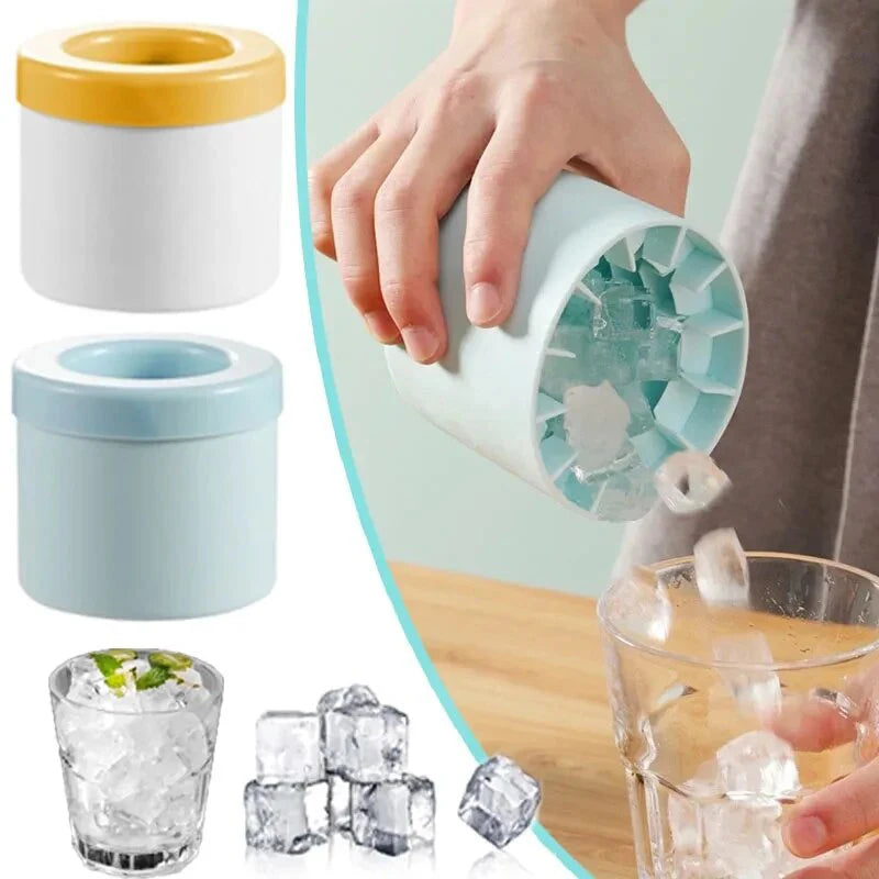 Molde de gelo em silicone flexível e reutilizável, ideal para gelo, temperos, doces e porções congeladas com liberação rápida e fácil