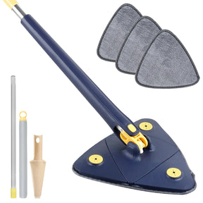 Mop giratório com balde centrífugo, cabo ergonômico e refil de microfibra. Ideal para limpeza profunda sem esforço em qualquer tipo de piso.