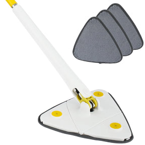 Mop giratório com balde centrífugo, cabo ergonômico e refil de microfibra. Ideal para limpeza profunda sem esforço em qualquer tipo de piso.