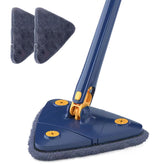 Mop giratório com balde centrífugo, cabo ergonômico e refil de microfibra. Ideal para limpeza profunda sem esforço em qualquer tipo de piso.