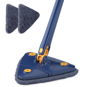 Mop giratório com balde centrífugo, cabo ergonômico e refil de microfibra. Ideal para limpeza profunda sem esforço em qualquer tipo de piso.