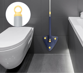 Mop giratório com balde centrífugo, cabo ergonômico e refil de microfibra. Ideal para limpeza profunda sem esforço em qualquer tipo de piso.