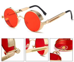 Óculos de sol feminino moderno com proteção UV e design estiloso.