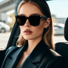 Óculos escuro masculino Bluetooth à prova d’água com proteção UV.