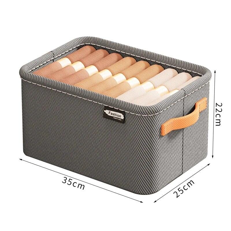 Organizador de guarda-roupa dobrável, prático e espaçoso.