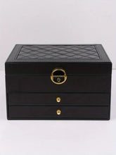Organizador de joias portátil e elegante com espelho, ideal para viagens e proteção de anéis, brincos, colares e pulseiras