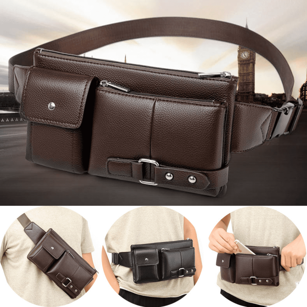 Pochete masculina prática e confortável para uso diário.