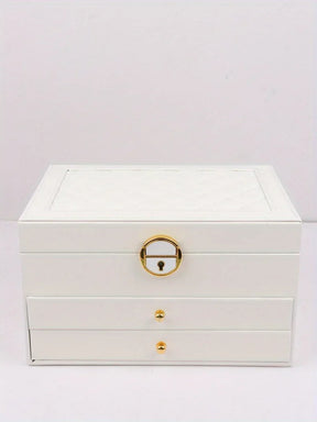 Porta joias multifuncional elegante e prático para organização.